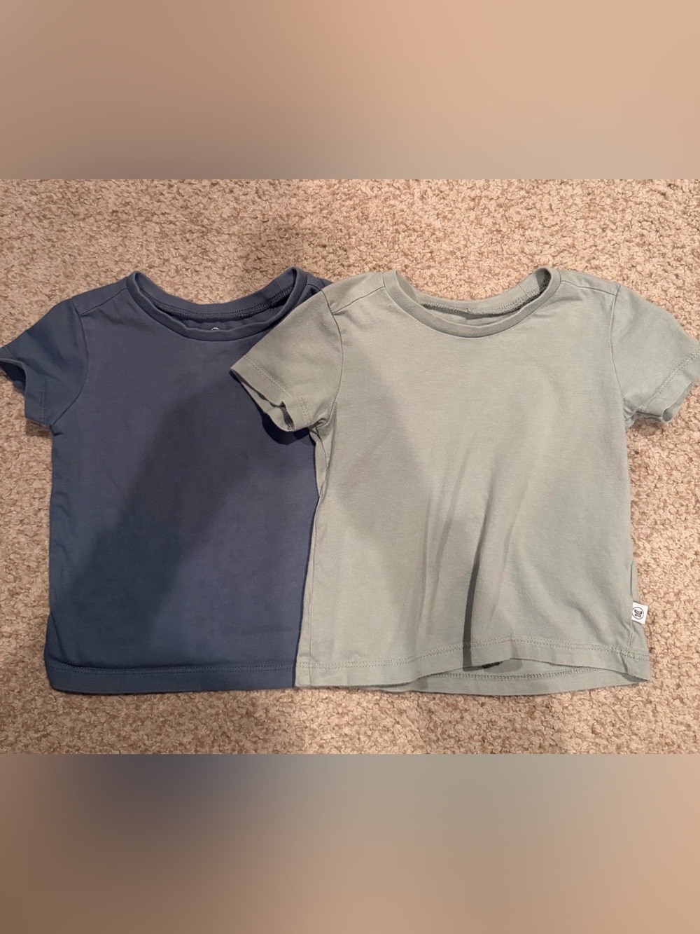 The Honest Company Short Sleeve Tees in Navy & Sage